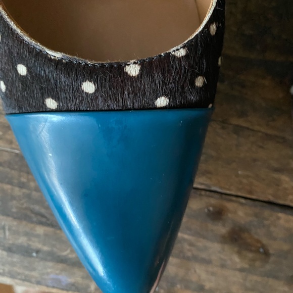 JOHN FLUEVOG Malala Pony Fur heels~size 8 1/2 - Picture 4 of 4